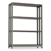 Linea Italia® Trento Line Bookcase, Three-Shelf, 31 1/2w x 11 5/8d x 43 1/4h, Mocha Bookcases-Shelf Bookcase - Office Ready