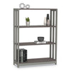 Linea Italia® Trento Line Bookcase, Three-Shelf, 31 1/2w x 11 5/8d x 43 1/4h, Mocha Bookcases-Shelf Bookcase - Office Ready