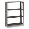 Linea Italia® Trento Line Bookcase, Three-Shelf, 31 1/2w x 11 5/8d x 43 1/4h, Mocha Bookcases-Shelf Bookcase - Office Ready