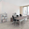 Linea Italia® Trento Line Bookcase, Three-Shelf, 31 1/2w x 11 5/8d x 43 1/4h, Mocha Bookcases-Shelf Bookcase - Office Ready