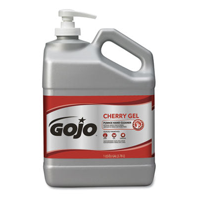 GOJO?« Cherry Gel Pumice Hand Cleaner, Cherry Scent, 1 gal Gel Soap, Pumice/Scrubber - Office Ready