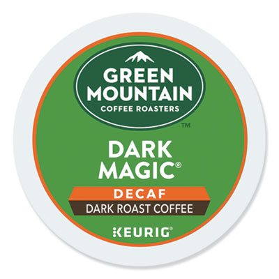 Green Mountain Coffee® Dark Magic® Extra Bold Decaf Coffee K-Cups®, 96/Carton Beverages-Decaffeinated Coffee, K-Cup - Office Ready