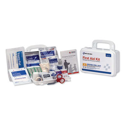 First Aid Only™ ANSI Class A 10 Person Bulk First Aid Kit, 71 Pieces, Plastic Case First Aid Kits-Commercial Kit - Office Ready