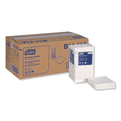 Tork® Universal Beverage Napkins, 1-Ply,9.13 x 9.13, 1/4 Fold, Poly-Pack, White, 4000/Carton Napkins-Beverage/Cocktail - Office Ready