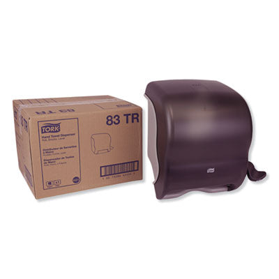 Tork?« Compact Hand Towel Roll Dispenser, 12.49 x 8.6 x 12.82, Smoke Roll, Lever Towel Dispensers - Office Ready