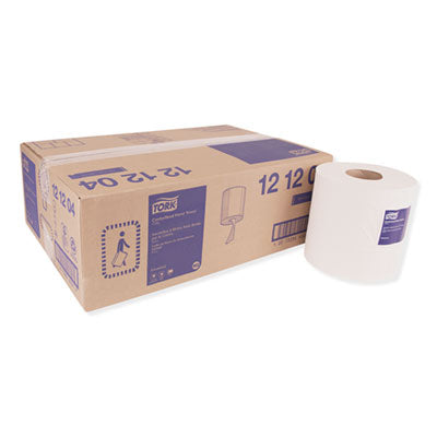 Tork® Centerfeed Hand Towel, 2-Ply, 7.6 x 11.8, White, 600/Roll, 6 Rolls/Carton Center-Pull Paper Towel Rolls - Office Ready