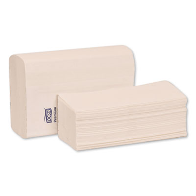 Tork® Premium Multifold Towel, 1-Ply, 9 x 9.5, White, 250/Pack,12 Packs/Carton Towels & Wipes-Multifold Paper Towel - Office Ready