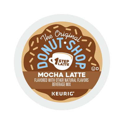 The Original Donut Shop® Mocha One Step Latte, Vanilla, 20/Box Beverages-Coffee, K-Cup - Office Ready