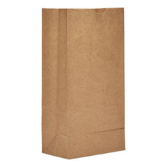 General Grocery Paper Bags, 57 lbs Capacity, #8, 6.13"w x 4.17"d x 12.44"h, Kraft, 500 Bags