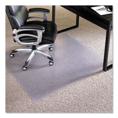 ES Robbins® EverLife® Intensive Use Chair Mat for High to Extra-High Pile Carpet, 46 x 60, Clear Mats-Chair Mat - Office Ready