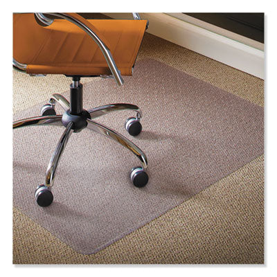 ES Robbins® Natural Origins® Biobased Chair Mat for Carpet, 46 x 60, Clear Mats-Chair Mat - Office Ready