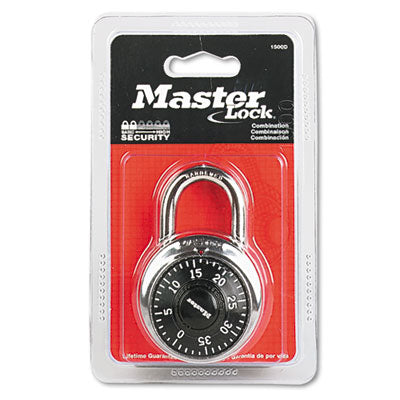 Master Lock® Combination Lock, Stainless Steel, 1 7/8