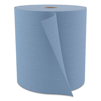 Cascades PRO Tuff-Job® Spunlace Towels, Jumbo Roll, 12 x 13, Blue, 475/Roll Shop Towels and Rags - Office Ready