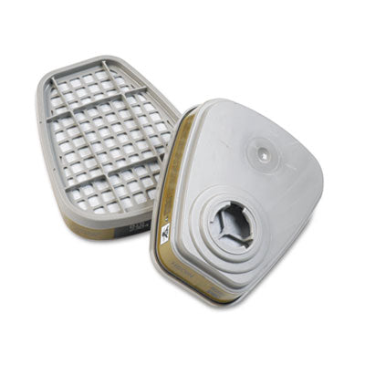 3M™ 6000 Series NIOSH Approved Respirator Cartridges, 2/Pack Respirator Cartridges & Filters-Cartridge - Office Ready