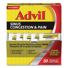 Advil® Sinus Congestion & Pain, 50/Box