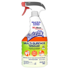Fantastik® Multi-Surface Disinfectant Degreaser, Herbal, 32 oz Spray Bottle, 8/Carton