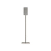 HON® Hand Sanitizer Station Stand, 12 x 16 x 54, Silver Hand Sanitizer Accessories-Floor Stand - Office Ready