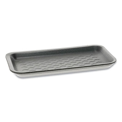Pactiv Evergreen Supermarket Trays, #17S, 8.38 x 4.5 x 0.69, Black, 1,000/Carton Food Containers-Butcher Tray, Foam - Office Ready