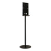 Vulcan Hand Sanitizer Stand, 12" dia x 48" h, Black Hand Sanitizer Accessories-Floor Stand - Office Ready