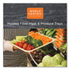 World Centric® Fiber Trays, PLA Lined, PFAS Free, 1-Compartment, 8.2 x 5.7 x 0.7, Natural, 500/Carton Food Containers-Compartment/Meal Tray, Molded Fiber - Office Ready