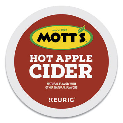 Mott's® Hot Apple Cider K-Cup® Pods, 1 oz K-Cup Pod, 24/Box Beverages-Cider, K-Cup - Office Ready