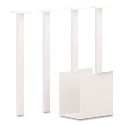 HON® Coze Table Legs, 5.75 x 28, Designer White, 4/Pack Tables-Conference Tables - Office Ready