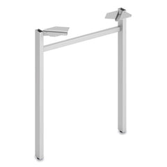 HON® Mod U-Leg, 23.75" x 2" x 27.86", Silver