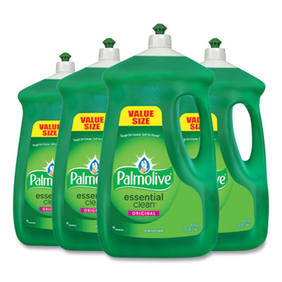 Palmolive® Dishwashing Liquid, Original Scent, Green, 90 oz Bottle, 4/Carton Manual Dishwashing Detergents - Office Ready