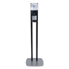 PURELL® ES8 Hand Sanitizer Floor Stand with Dispenser, 1,200 mL, 13.5 x 5 x 28.5, Graphite/Silver Automatic Hand Cleaner Dispensers - Office Ready