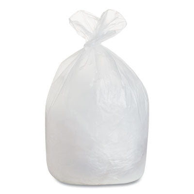 Boardwalk® High Density Industrial Can Liners Flat Pack, 60 gal, 13 microns, 38 x 60, Natural, 200/Carton Bags-High-Density Waste Can Liners - Office Ready