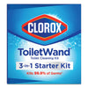 Clorox® ToiletWand® Disposable Toilet Cleaning System, Caddy and Refills, White Toilet Wands/Brush Kits - Office Ready