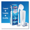 Clorox® ToiletWand® Disposable Toilet Cleaning System, Caddy and Refills, White Toilet Wands/Brush Kits - Office Ready