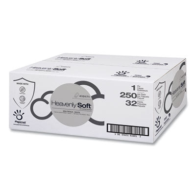 Papernet® Heavenly Soft® Paper Towel, Standard, 1-Ply, 4 x 9.5, White, 250/Pack, 32 Packs/Carton Multifold Paper Towels - Office Ready