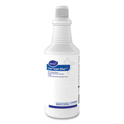 Diversey™ Crew® Super Blue Mild Acid Bowl Cleaner, Citrus, 32 oz Squeeze Bottle, 12/Carton Cleaners & Detergents-Bowl Cleaner - Office Ready