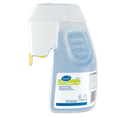 Diversey™ Suma® Supreme Concentrated Pot and Pan Detergent, Floral, 2.6 qt Optifill System Refill Manual Dishwashing Detergents - Office Ready