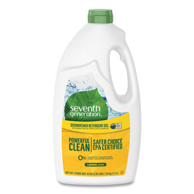 Seventh Generation® Natural Automatic Dishwasher Gel, Lemon, 42 oz Bottle Automatic Dishwasher Detergents - Office Ready