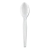 Dixie® Plastic Cutlery, Heavyweight Teaspoons, White, 1,000/Carton Utensils-Disposable Teaspoon - Office Ready