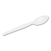 Dixie® Plastic Cutlery, Heavyweight Teaspoons, White, 1,000/Carton Utensils-Disposable Teaspoon - Office Ready