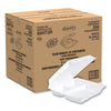 Dart® Foam Hinged Lid Containers, 3-Compartment, 9.25 x 9.5 x 3, White, 200/Carton Food Containers-Takeout Clamshell, Foam - Office Ready