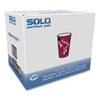 Dart® Solo® Paper Hot Drink Cups in Bistro® Design, 10 oz, Maroon, 300/Carton Cups-Hot Drink, Paper - Office Ready