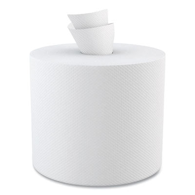 Boardwalk® Center-Pull Hand Towels, 2-Ply, Perforated, 7 7/8 x 10, White, 600/RL, 6 RL/CT Towels & Wipes-Center-Pull Paper Towel Roll - Office Ready