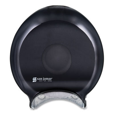 San Jamar® Single Jumbo Bath Tissue Dispenser, 10 1/4 x 5 5/8 x 12, Black Pearl Toilet Paper Dispensers-JRT Jr. Roll, Single - Office Ready