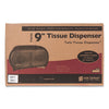 San Jamar® Twin Jumbo Bath Tissue Dispenser, 19 x 5 1/4 x 12, Transparent Black Pearl Toilet Paper Dispensers-JRT Jr. Roll, Twin - Office Ready