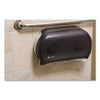 San Jamar® Twin Jumbo Bath Tissue Dispenser, 19 x 5 1/4 x 12, Transparent Black Pearl Toilet Paper Dispensers-JRT Jr. Roll, Twin - Office Ready