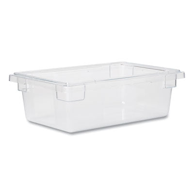 Rubbermaid® Commercial Food/Tote Boxes, 3.5 gal, 18 x 12 x 6, Clear, Plastic Storage Food Containers - Office Ready