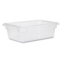 Rubbermaid® Commercial Food/Tote Boxes, 3.5 gal, 18 x 12 x 6, Clear, Plastic Storage Food Containers - Office Ready