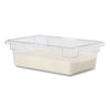 Rubbermaid® Commercial Food/Tote Boxes, 3.5 gal, 18 x 12 x 6, Clear, Plastic Storage Food Containers - Office Ready
