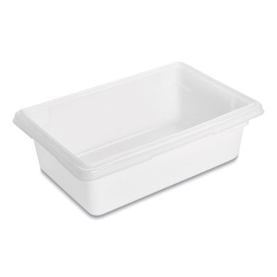 Rubbermaid® Commercial Food/Tote Boxes, 3.5 gal, 18 x 12 x 6, White, Plastic Storage Food Containers - Office Ready