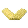 Rubbermaid® Commercial Trapper® Looped-End Dust Mop, Looped-end Launderable, 5" x 24", Yellow Mop Heads-Dust - Office Ready