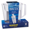 Brita® Classic Water Filter Pitcher, 40 oz, 5 Cups, Clear Water Filtration System Decanters/Pitchers - Office Ready